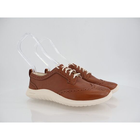 Cole Haan Zerogrand Meritt Wingtip Oxford Women's 5.5 C Wide Brown Leather - Picture 1 of 12